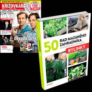 Předplaťte si Křížovkář TV magazín na rok 
a získáte dárek v podobě knihy 50 rad mazaného zahradníka - Bylinky v hodnotě 199 Kč.



Kniha 50 rad mazaného zahradníka - Bylinky

Ať už chcete pěstovat bylinky v květináči na okně nebo chcete mít velký bylinkový záhon, kniha vám poradí, jak na to. 
Najdete tu tipy pro pěstování podle světových stran, nápady na zpracování bylinek pro kosmetiku nebo jako součást receptů.
Chcete si založit bylinkový záhon, pěkně od základů a třeba i do spirály nebo v zídce? 
Chcete vědět, kterým bylinkám bude na vaší zahradě nejlépe a co přesně budou potřebovat? 
Chcete si vypěstovat jen pár kuchyňských bylinek na okně či na balkóně a jste úplní začátečníci? 
Chtěli byste se pustit do objevování nových, zajímavých druhů zeleného koření a potřebujete trochu inspirace? 
Přečtěte si 50 rad mazaného zahradníka: Bylinky a najdete inspiraci k pěstování, návody na sklízení a uchování i skvělé recepty do kuchyně.
Knihu připravila redakce časopisu Receptář spolu se svými stálými spolupracovníky.


Cena zahrnuje poštovné a balné.


Neváhejte a objednávejte ihned, nabídka platí jen do vyčerpání zásob dárků. 
Dárky vám rezervujeme dva týdny od objednání předplatného (do té doby je třeba předplatné uhradit). 
Dárky zasíláme do 30 dnů od zaplacení na adresu plátce jako balík na poštu. 
Nabídka platí pouze pro předplatné doručované do České republiky.


Předplatné je na 12 měsíců.


Elektronická verze časopisu je k tištěné verzi zcela ZDARMA.
Registrujte se na www.Mojepredplatne.cz a čtěte svůj oblíbený titul až na 4 zařízeních v E-KNIHOVNĚ.
