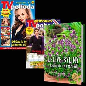 Objednejte si výhodné předplatné TV Pohoda na celý rok 
a získáte knihu Léčivé byliny v květináči a na zahradě v hodnotě 329 Kč.



Léčivé byliny v květináči a na zahradě 
Bylinky přinášejí do našeho života zdraví. Nic nestojí, rostou přímo před domovními dveřmi a takřka po celý rok jsou k mání čerstvé. 



Neváhejte a objednávejte ihned. 
Nabídka platí jen do vyčerpání zásob dárků. 
Dárky vám rezervujeme dva týdny od objednání předplatného (do té doby je třeba předplatné uhradit). 
Dárky zasíláme do 30 dnů od zaplacení na adresu plátce jako balík na poštu.
Nabídka platí pouze pro předplatné doručované do České republiky.


S ročním předplatným TV Pohoda získáte víc než televizní časopis pro vaši pohodu. 
TV Pohoda přináší kromě programů 53 televizních stanic i redakční hodnocení vybraných televizních pořadů, 
aktuální televizní tipy, klepy a klípky z uměleckého prostředí, 
životní příběhy filmových a televizních hvězd, soutěže o hodnotné ceny, tipy pro zdraví a krásu, křížovku.
Předplatné je na 12 měsíců.

Navíc ZDARMA 4x ročně SPECIÁL plný křížovek a luštění.


Elektronická verze časopisu je k tištěné verzi zcela ZDARMA.

Registrujte se na www.Mojepredplatne.cz a čtěte svůj oblíbený titul až na 4 zařízeních v E-KNIHOVNĚ.
